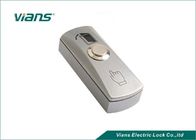 Aucun bouton poussoir électrique de libération de porte de serrure de COM avec la lumière menée et la boîte arrière