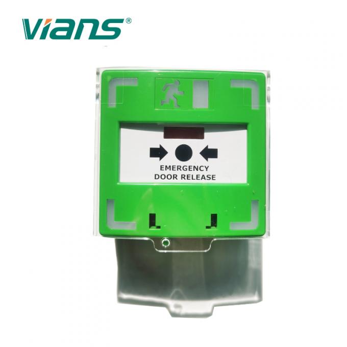Libération de bouton de sortie de porte du secours IP55 d'alarme d'incendie de PC d'ABS urgente 0