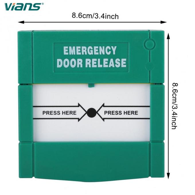 Commutateur d'accès de contrôle de commutateur de plaquette de déverrouillage de porte de la FCC ROHS de secours 1